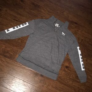 PINK quarter zip, never worn